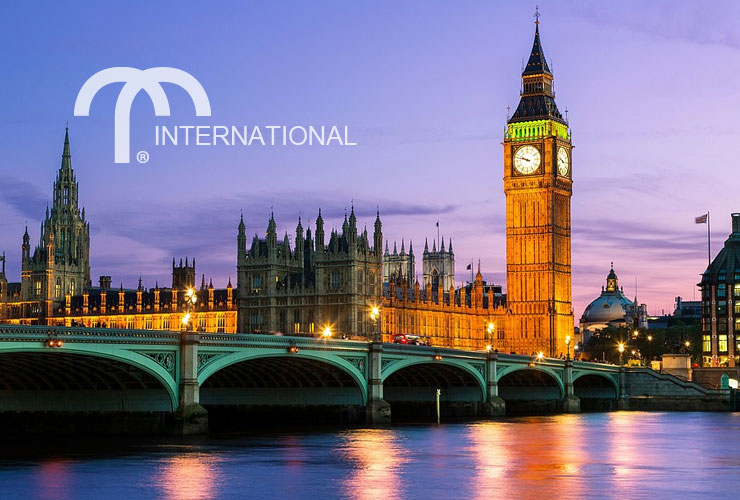 Big Ben tower lit up at dusk