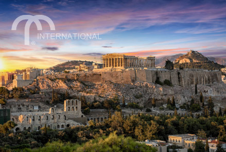 Aeriel view of Athens, Greece