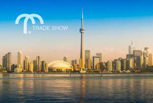 City skyline of Toronto, Canada just before sunset